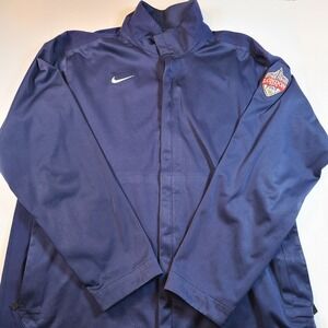 Nike London 2012 Olympics Jacket Mens L Blue NBC‎ USA Team Track Windbreaker